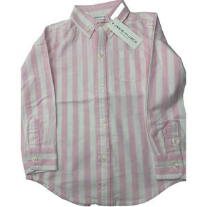 NWT Janie and Jack shirt toddler 3 Easter spring preppy pink striped $36 B16